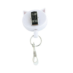 Pedia Pals White Cat Retractimal ID & Security Badge
