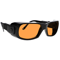 Phillips Safety W570 Laser Safety Glasses with 300 Orange Glass Filter for UV, Excimer, and CO2 Protection