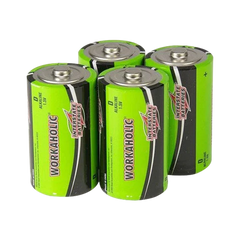 Heartsmart Battery, D-Cell, Trainer, LPCR2 (Pack of 4)