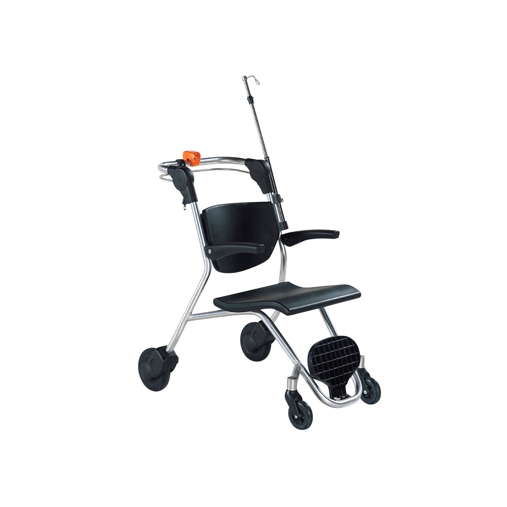 Nitrocare BRIO X5 Lightweight Patient Transport Wheelchair with Central Braking and Folding Frame