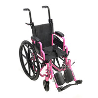 Proactive Medical Blaze Pediatric Wheelchair with Height-Adjustable Push Handles and Cushion Support