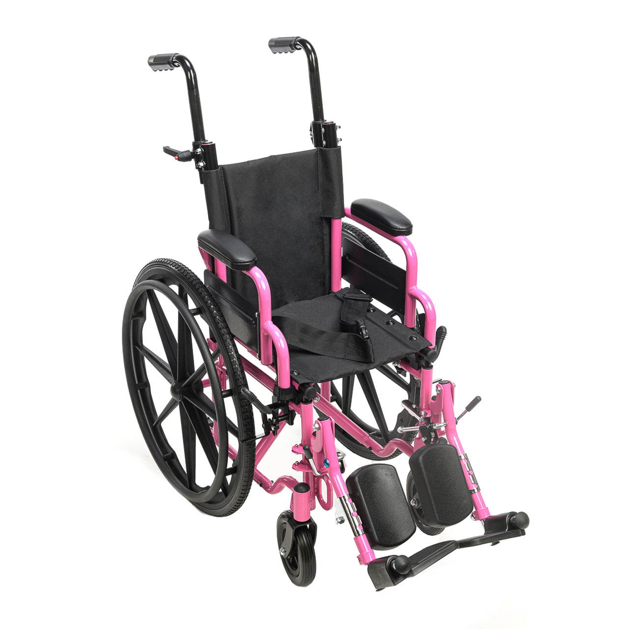 Proactive Medical Blaze Pediatric Wheelchair with Height-Adjustable Push Handles and Cushion Support