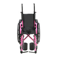 Proactive Medical Blaze Pediatric Wheelchair with Height-Adjustable Push Handles and Cushion Support