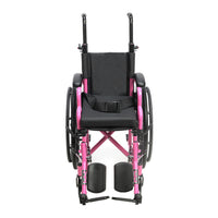 Proactive Medical Blaze Pediatric Wheelchair with Height-Adjustable Push Handles and Cushion Support