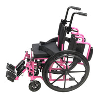 Proactive Medical Blaze Pediatric Wheelchair with Height-Adjustable Push Handles and Cushion Support