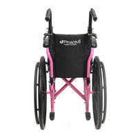 Proactive Medical Blaze Pediatric Wheelchair with Height-Adjustable Push Handles and Cushion Support