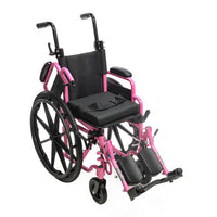 Proactive Medical Blaze Pediatric Wheelchair with Height-Adjustable Push Handles and Cushion Support