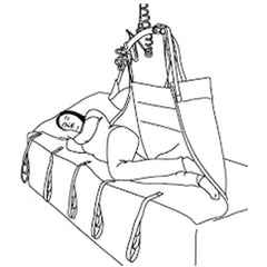 Handicare 36" x 70" Position Blue Knit