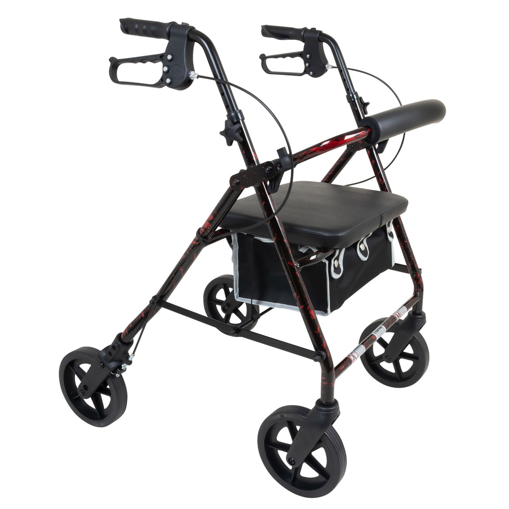 Compass Health ProBasics Deluxe Aluminum Rollator – Enhanced Stability and Independence for Home Use