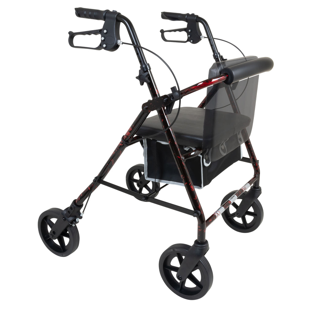 Compass Health ProBasics Deluxe Aluminum Rollator – Enhanced Stability and Independence for Home Use