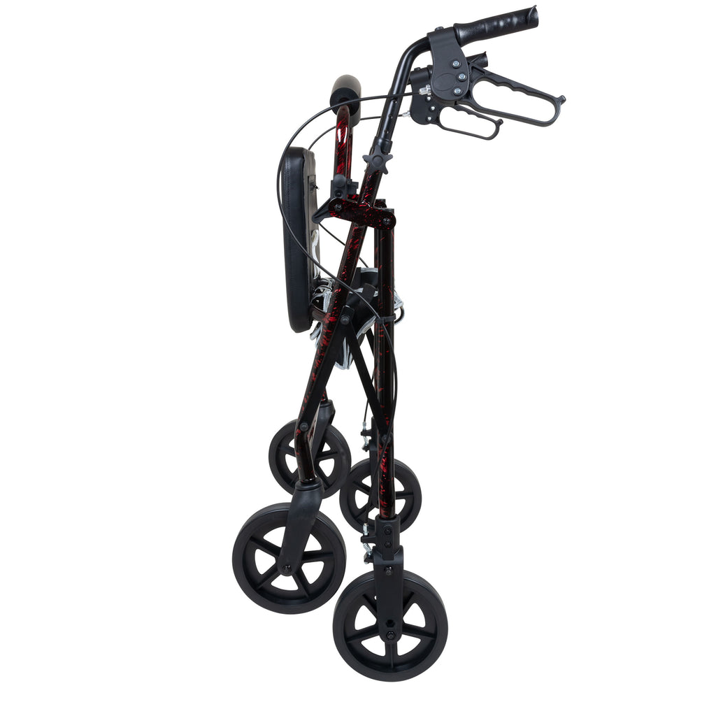 Compass Health ProBasics Deluxe Aluminum Rollator – Enhanced Stability and Independence for Home Use