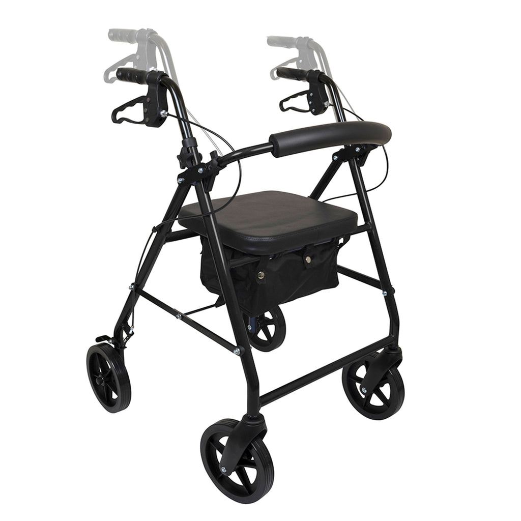 Compass Health ProBasics Deluxe Aluminum Rollator – Enhanced Stability and Independence for Home Use