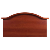 Graham Field 36" x 20" Center Crown with Wood Cap Headboard, 3mm Radius Edges