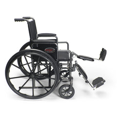 Graham Field 20" x 16" Advantage LX Wheelchair with Detachable Desk Arm, Detachable Swingaway Footrest Vinyl