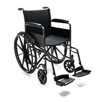 Graham Field 20" x 16" Advantage® LX Wheelchair with Detachable Desk Arm, Detachable Swingaway Footrest Vinyl