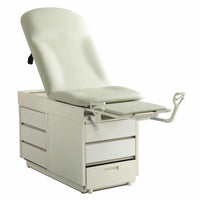 Graham Field Exam Table with Three Pass-Through Drawers, Two Storage Drawers & Stirrups