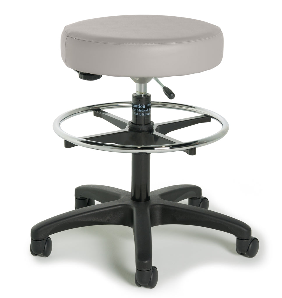 Graham Field 9501-BFR-AL 9501 Series Physician Stool with Backrest and Footring