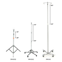 Proactive Medical Protekt IV Pole Series with Adjustable Chrome Steel Stand