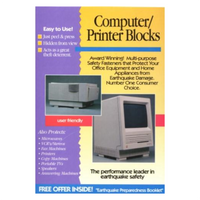 MayDay 2200 QuakeHOLD! Extra Large Computer and Printer Seismic Safety Blocks