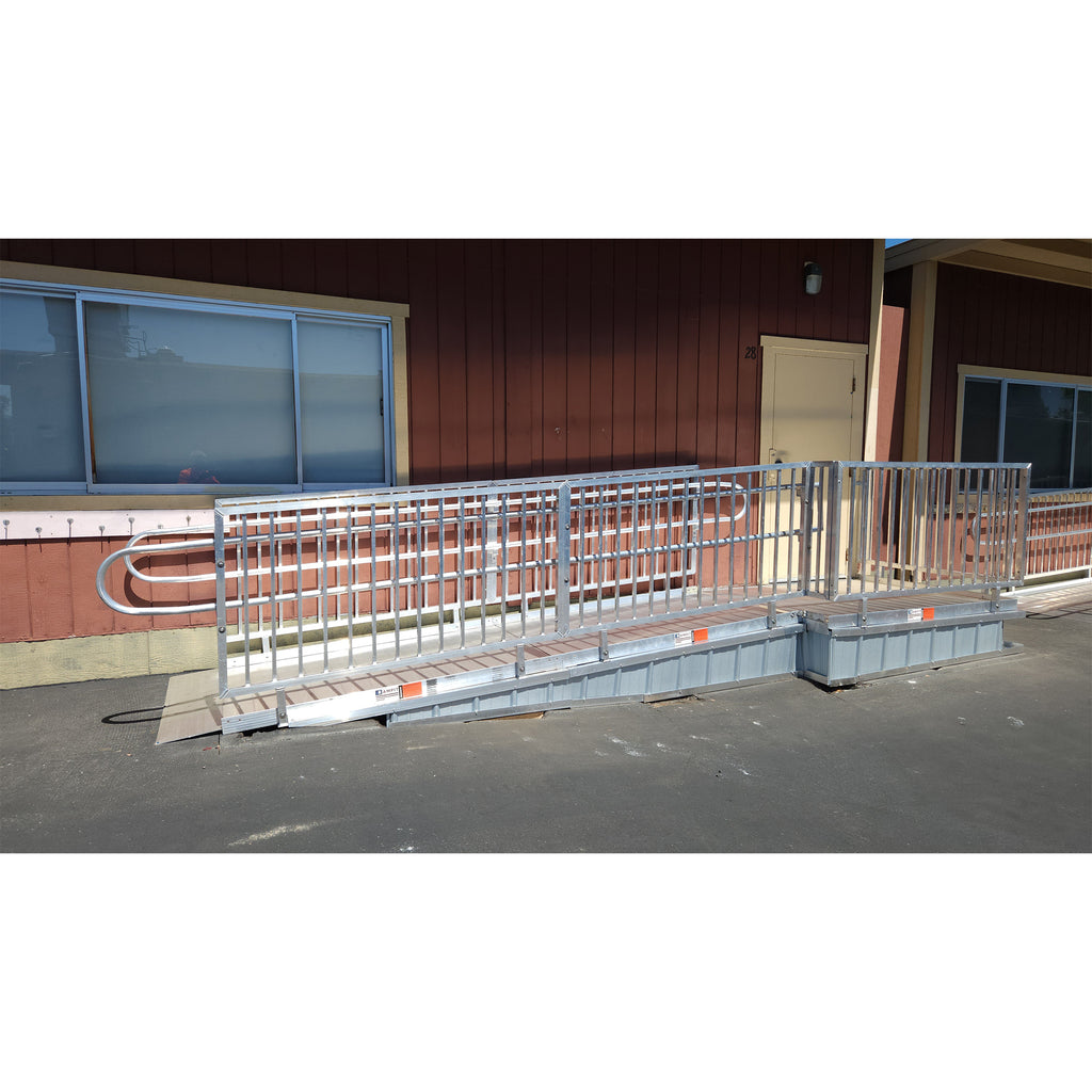 Rampit USA United Series 54" Wide Commercial Aluminum Wheelchair Ramp