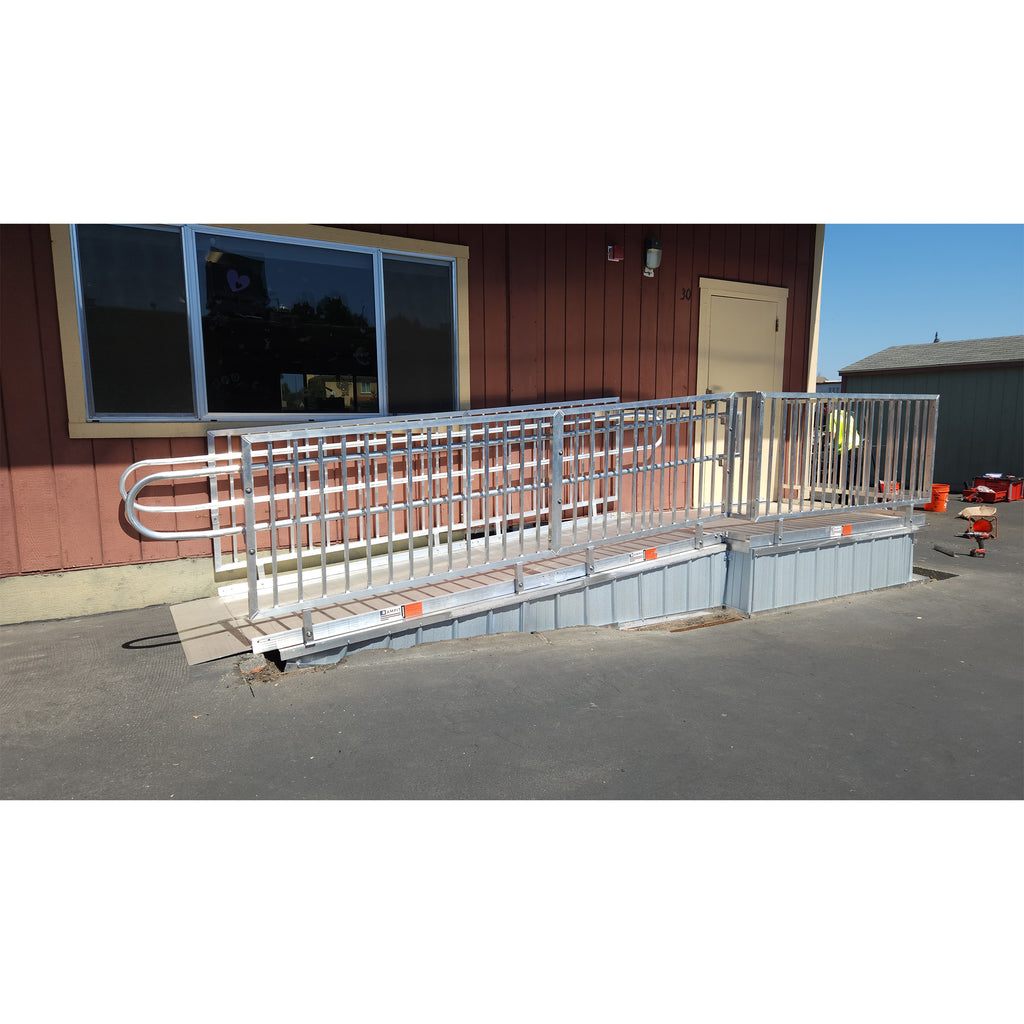 Rampit USA United Series 54" Wide Commercial Aluminum Wheelchair Ramp