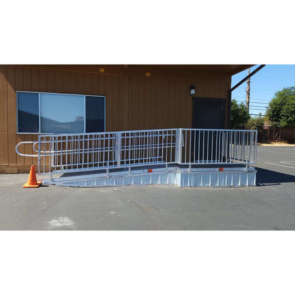 Rampit USA United Series 54" Wide Commercial Aluminum Wheelchair Ramp