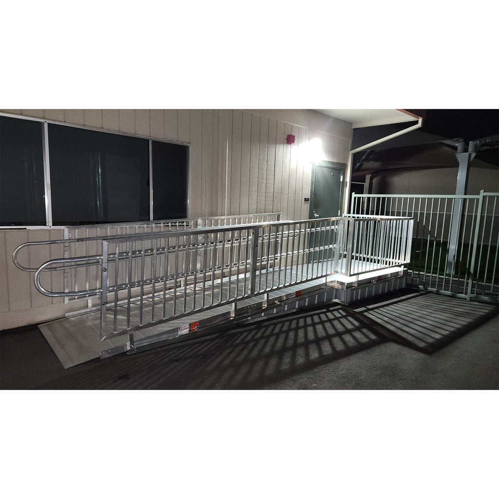 Rampit USA United Series 54" Wide Commercial Aluminum Wheelchair Ramp