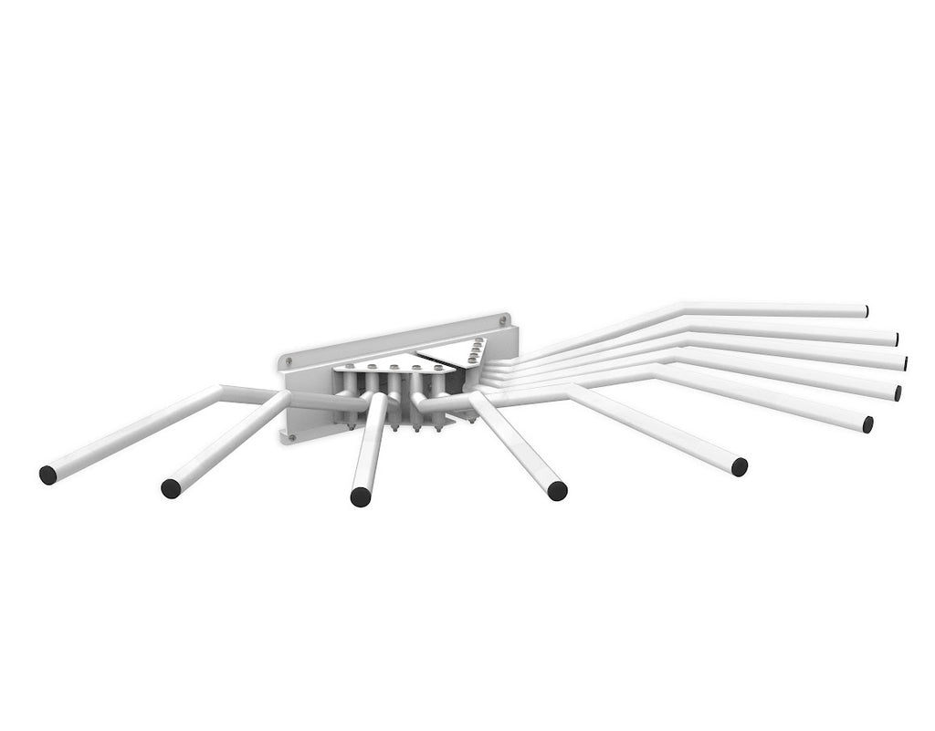 Phillips Safety RAR-1000 Wall Mounted Apron Rack with 10 Swing Rods