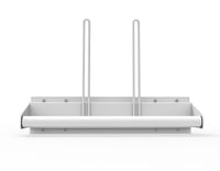 Phillips Safety RAR-AGR-110 Wall Mounted Steel Apron Rack, Towel Bar Style, with Glove Holders