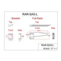 Phillips Safety Five-Arm Swing-Away Wall-Mounted Lead Apron Rack