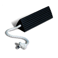 Checkers 24" Rubber Aviation Wheel Chock with Rope – Single