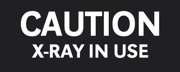 Phillips Safety RD-WS-P-005-BK Caution X-Ray in Use – Radiation Sign