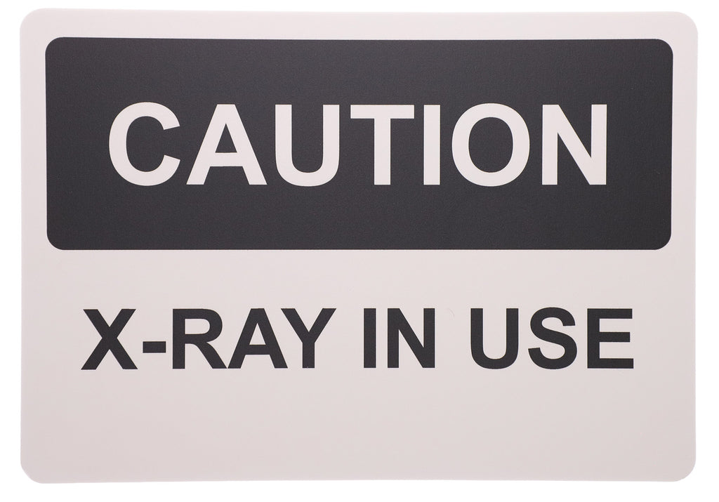 Phillips Safety RD-WS-P-014-BK Caution X-Ray In Use Sign – 7” x 10” size