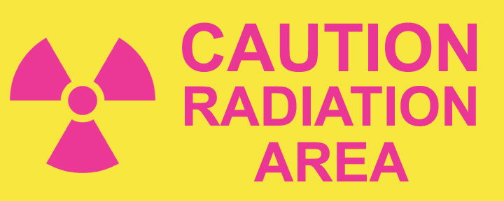 Phillips Safety RD-WS-P-CRA Silk Screened Sign Caution Radiation Area