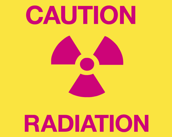 Phillips Safety RD-WS-P-CR Silk Screened Sign Caution Radiation