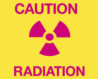 Phillips Safety RD-WS-P-CR Silk Screened Sign Caution Radiation