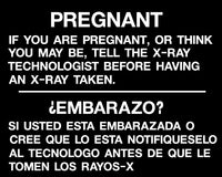 Phillips Safety RD-WS-P-PW-E/S-BK Silk Screened Sign Pregnancy X-Ray Warning (English and Spanish)