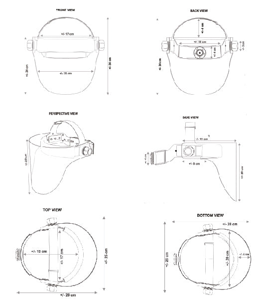 Phillips Safety RG12-FM-FULL Radiation Face Mask, Full Face Style