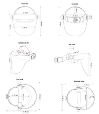 Phillips Safety RG12-FM-FULL Radiation Face Mask, Full Face Style