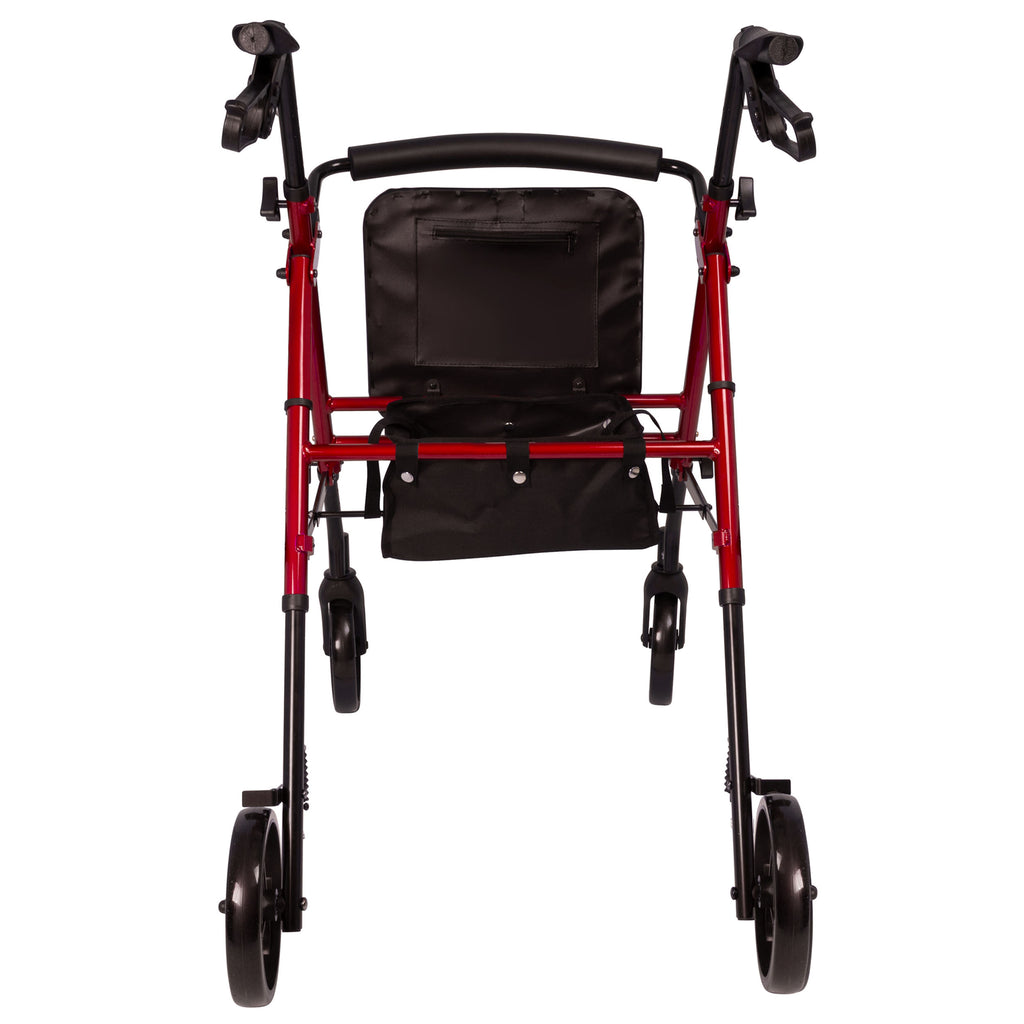 Compass Health ProBasics Aluminum Height Adjustable Rollator with 8” Wheels – Enhanced Mobility and Safety for the Home