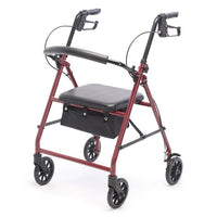Proactive Medical Protekt® Steel Four-Wheel Rollator – High-Stability Mobility Support with Ergonomic Seating