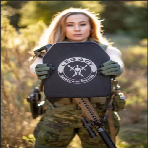 Legacy Safety and Security Level IV Multi-Hit Ballistic Plate | Lightweight 5.2lbs Silicon Carbide Armor