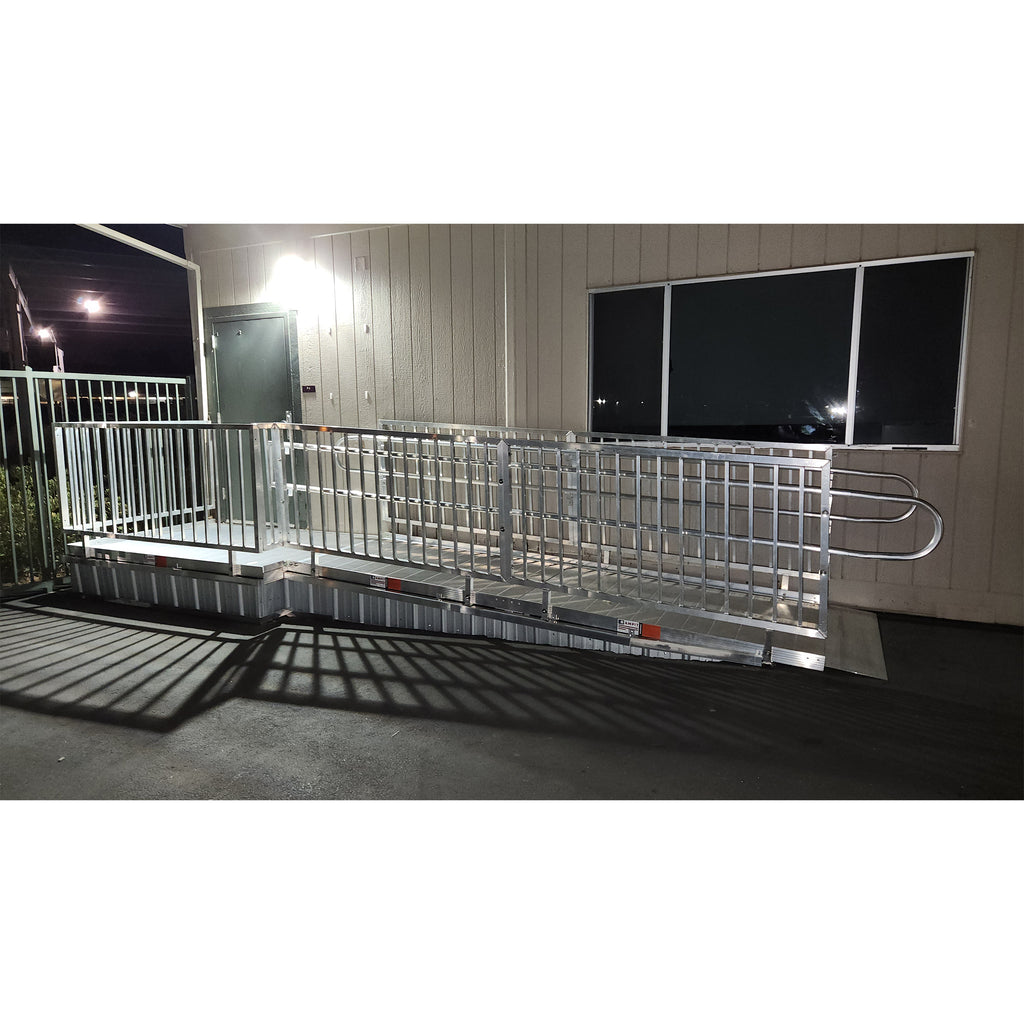 Rampit USA United Series 54" Wide Commercial Aluminum Wheelchair Ramp
