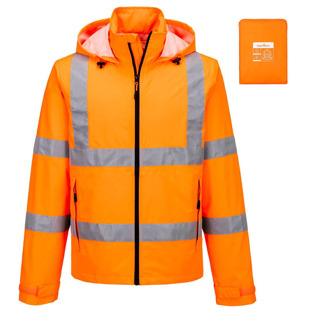 Portwest S164 Hi-Vis Lightweight Packable Jacket