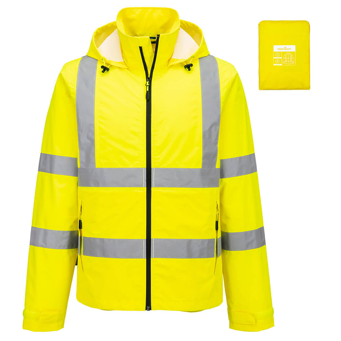 Portwest S164 Hi-Vis Lightweight Packable Jacket