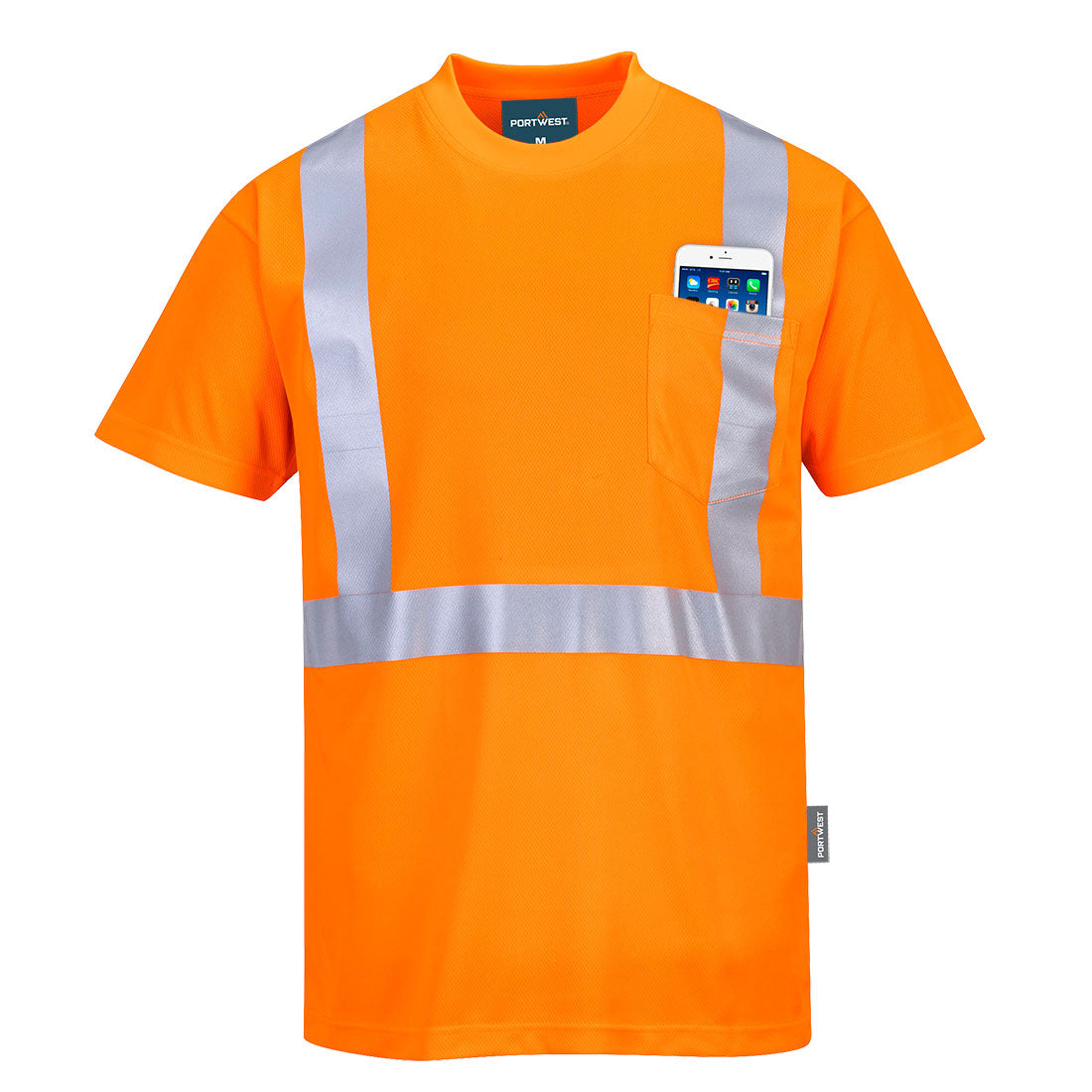 Portwest S190 Hi-Vis Pocket T-Shirt