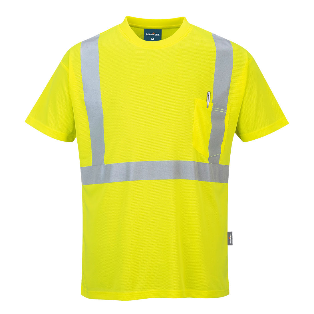 Portwest S190 Hi-Vis Pocket T-Shirt