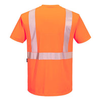 Portwest S196 Hi-Vis Segmented Tape Contrast TShirt S/S