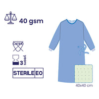 SUBMED Standard Surgical Gowns - 40 gsm SMS with Towel Options