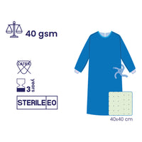 SUBMED Extra Reinforced Surgical Gown with Impervious Front, Sleeve Protection